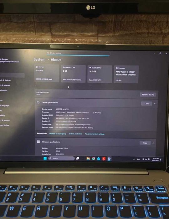 Laptop lenovo ideapad 5 PRO 14"