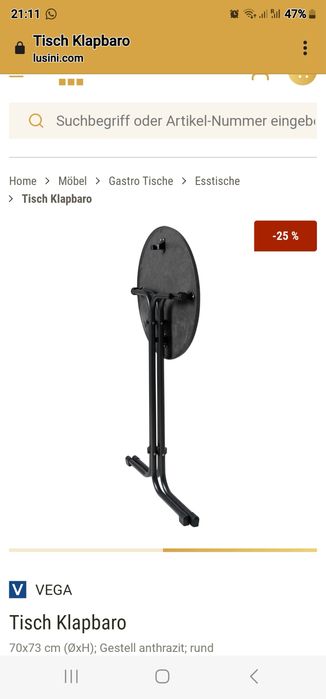 Mese rotunde pliabile