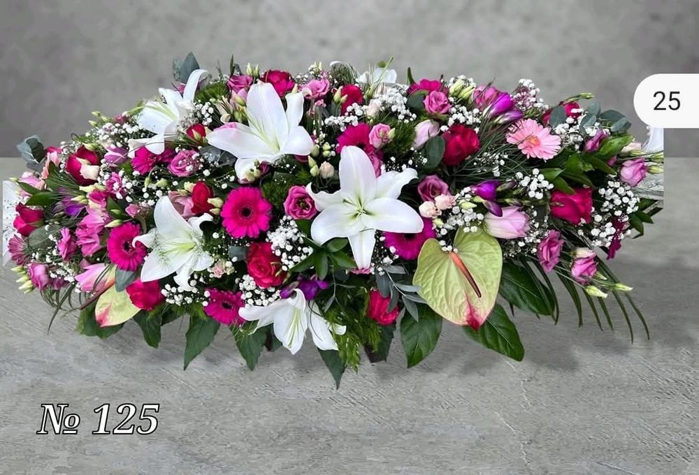 Доставка на цветя, венци за погребение