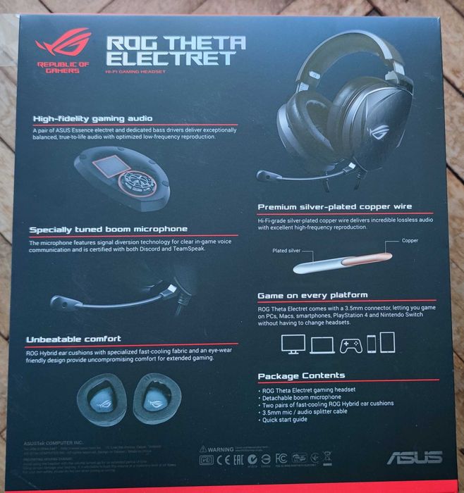 Asus ROG Theta Electret  гаранция до 4.07.2027