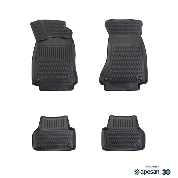 Гумени Стелки Audi A4 B9 2015+ 3D тип "леген" с борд Ауди А4 Б9