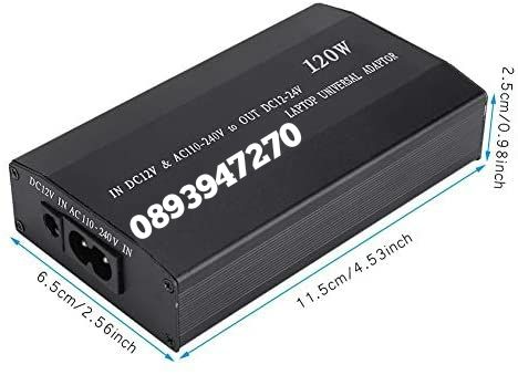 Универсално зарядно за лаптоп 120W,12V/24V, кабел за 220V и за запалка