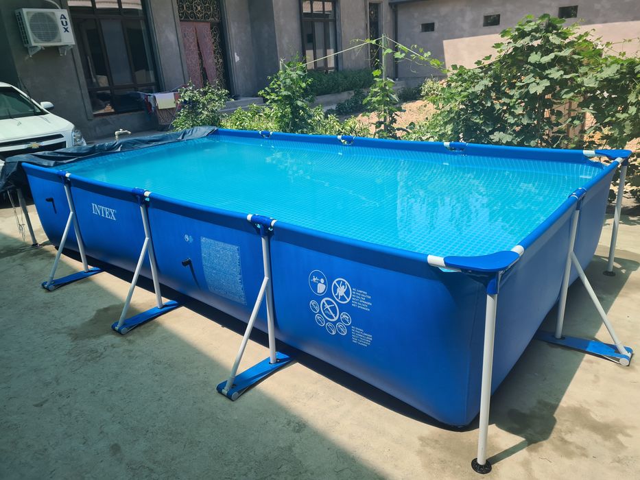 Intex basseyn 4.5*2.2 sostoyaniya ideal 1 sezon ishlatilgan