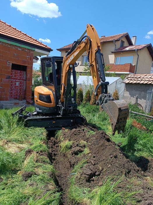 Услуги - мини багер и камион с кран , доставка на скална маса инертни материали