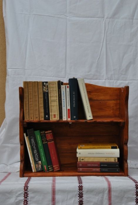 Vand etajera cu 2 polite din lemn