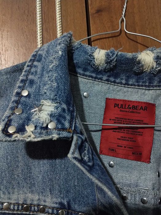 Vesta denim cu ținte