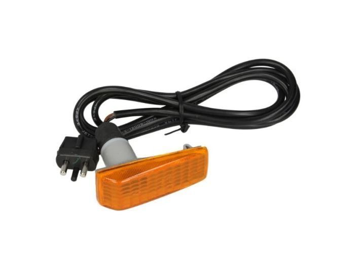 Lampa semnalizare aripa Mercedes 190, 191993; Clasa C, 192001; Clasa CL, 191999; Clasa E W124, 191993; Clasa S 191998; Clasa SL 192001, TYC, fata, stanga=dreapta, W5W; galben; cu mufa bec; cu cabluri;