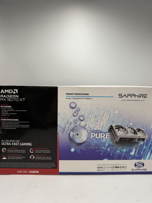 SAPPHIRE Radeon RX 9070 XT PURE 16GB GDDR6 Sigilat
