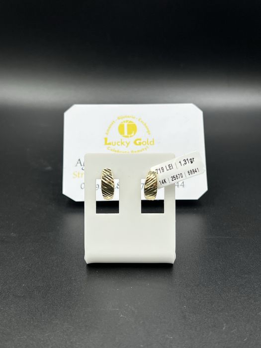 Cercei aur 14k 1.31 gr cod 25670