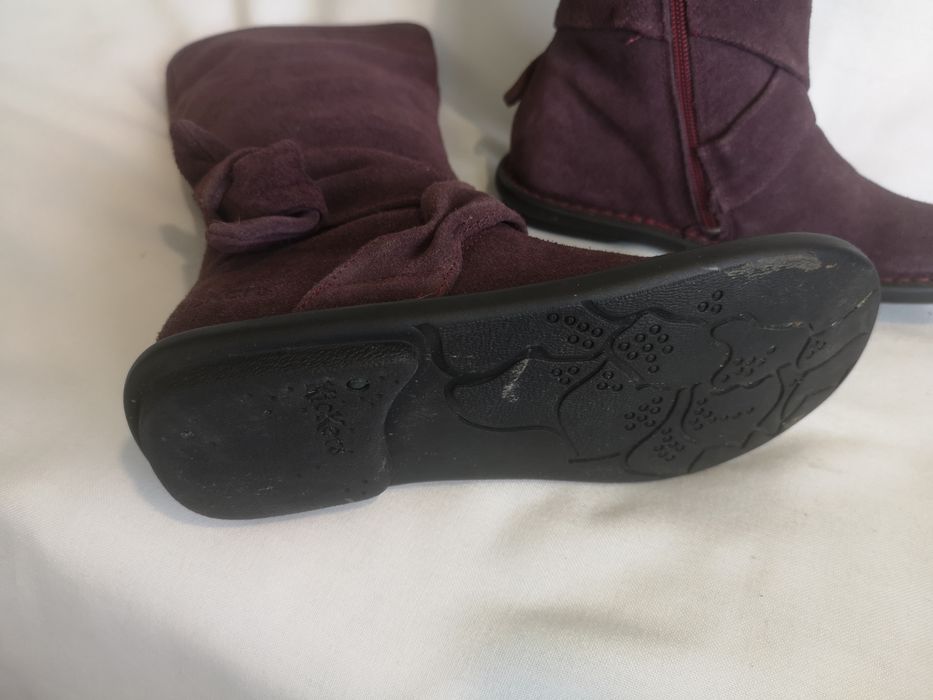 Kickers, ботуши естествен велур, номер 36