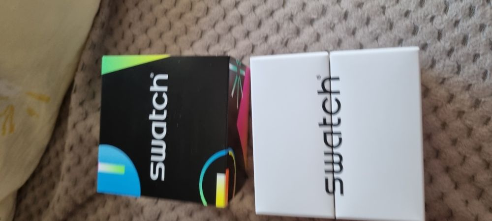Swatch neon seppia 47mm chronograph nou!