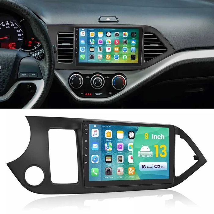 Мултимедия Двоен дин Kia Picanto Навигация 2DIN плеър Android Пиканто