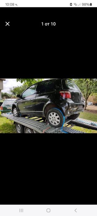 Toyota Yaris 1.0 VVTI 2001г. НА ЧАСТИ