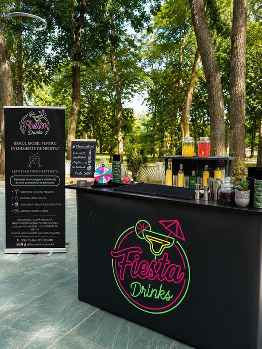 Bar Mobil FIESTA DRINKS-Cocktailurile noastre,amintirile voastre!+ARTIFICII-pirotehnist profesional