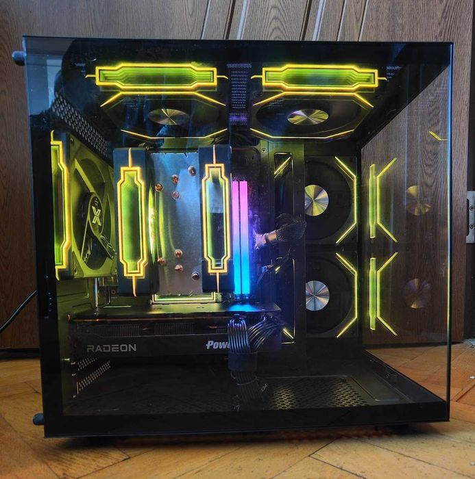 Мини Гейм PC Ryzen 7500f, AMD 9060xt 16gb, 32gb ddr5, 1tb nvme,2tb hdd