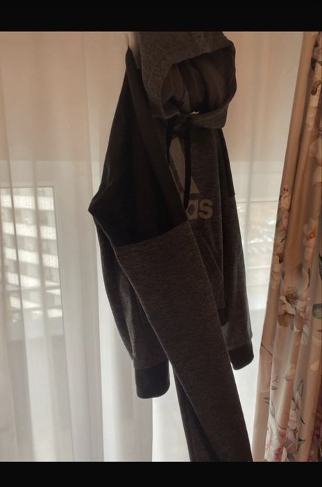 Adidas hoodie gray pocket