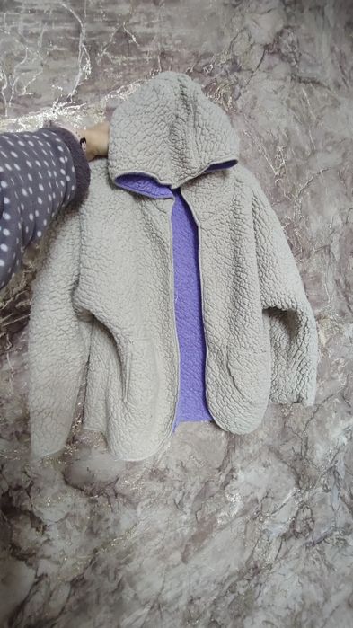 Теплая кофта двухсторонняя, флисовая, кардиган, толстовка, худи