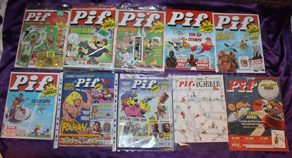 revista PIF Gadget serie noua 443 La mort de Rahan album HapPif Birthday 75 ans Mircea Arapu Teddy Ted Pif surpriza romana  1 2 3 12 14 benzi desenate