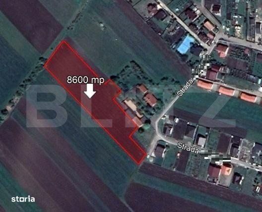 Teren intravilan Stupini, 8600 mp