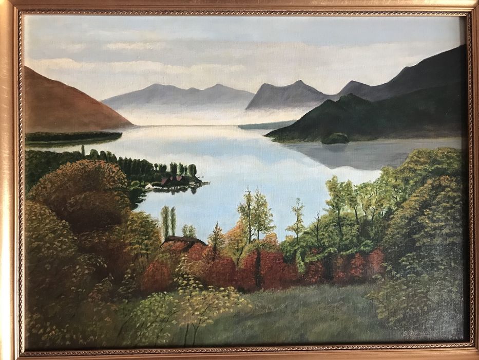 Pictura tablou in ulei pe PFL, din UK