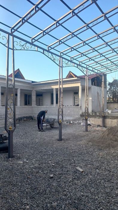 Суриток Навес киламиз. Кантинер профиль материалидан.