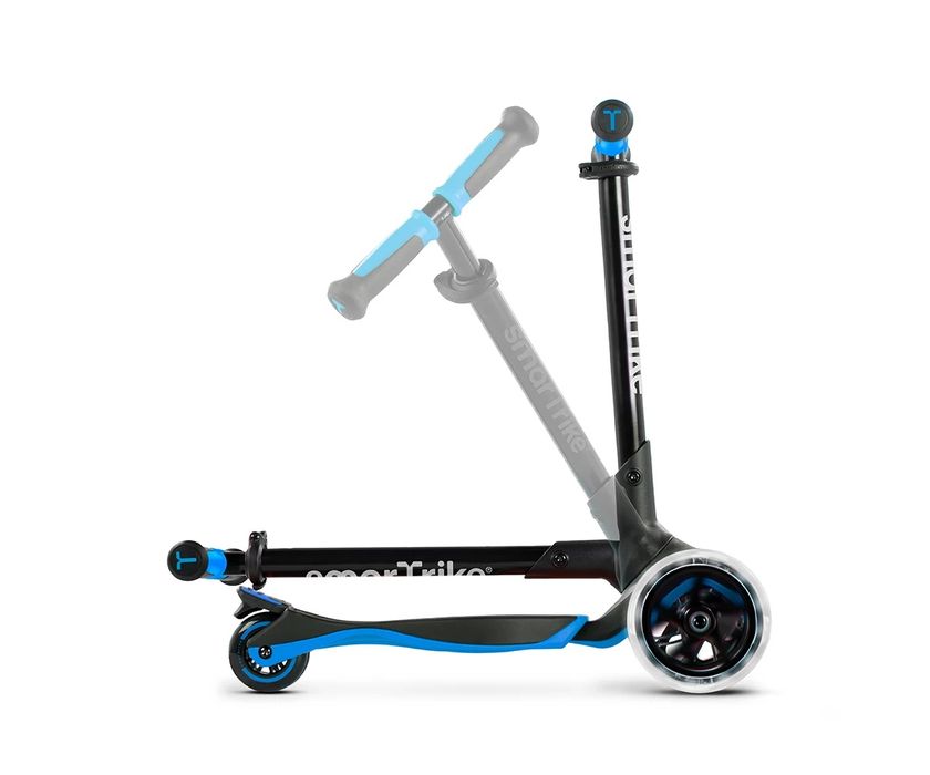 smarTrike - Детски разтегаем скутер син зелено розово оранжево