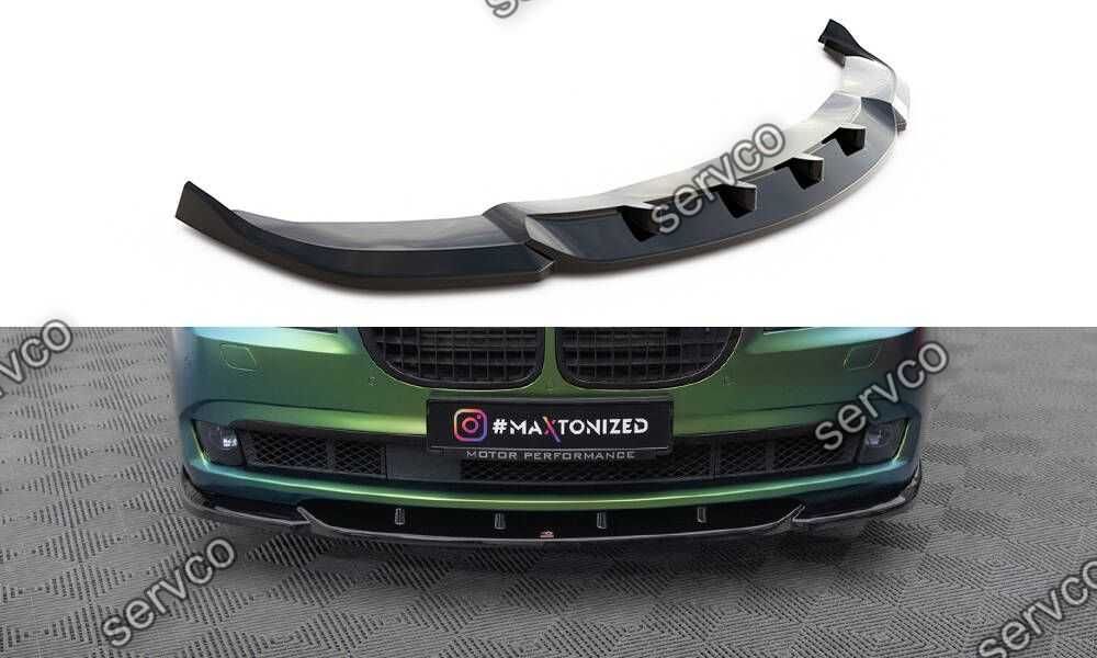 Prelungire splitter bara fata compatibil cu Bmw Seria 7 F01 2008-2013 v3 - Maxton Design