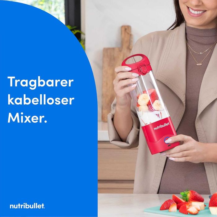 Преносим смути миксер nutribullet NBP003NBL чаша без BPA 475 мл, безжичен