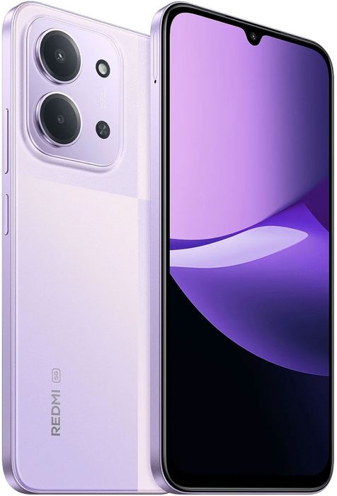 Чисто нов Redmi 15 C 128 gb purple  цвят.  Втория телефон е Honor X5 C