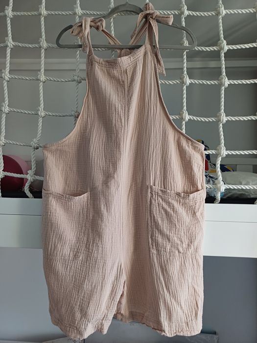 Salopeta rochie in muselina bumbac linen cotton