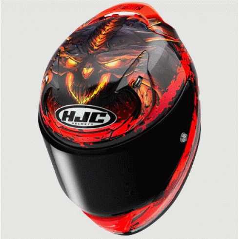 Каска HJC RPHA 12 DIABLO BLIZZARD MC1 нова разцветка 22.06
