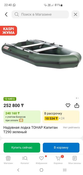 Лодка Тонар т290