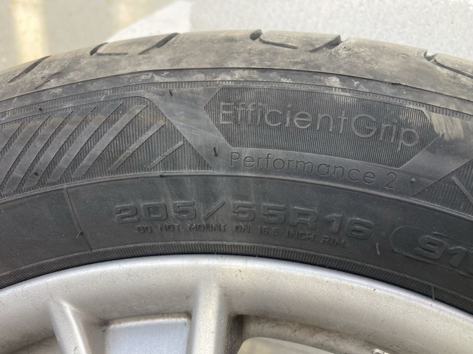 Set Roti 205/ 55 R16 ( Anvelope 2024 Vara Goodyear + Jante Aliaj)