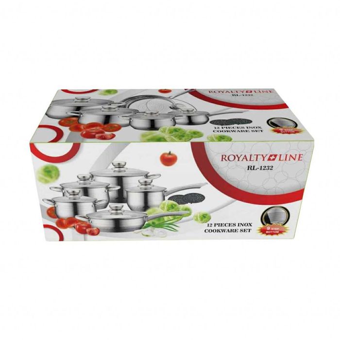 Royalty Line RL-1232–Комплект от 12 части, с капаци и многослойно дъно