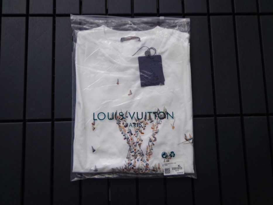 Мъжка тениска Louis Vuitton Embroidered white T shirt