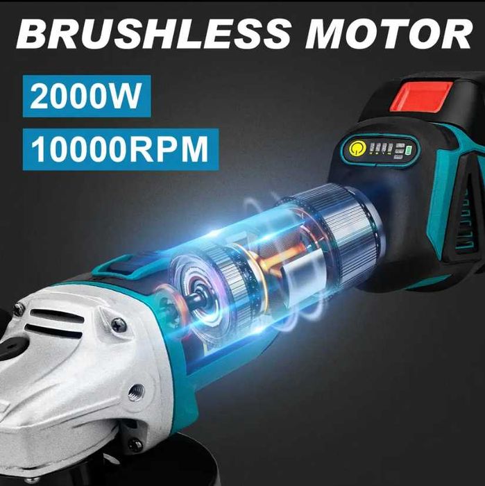 Безчетков Акумулаторен Ъглошлайф GISAM