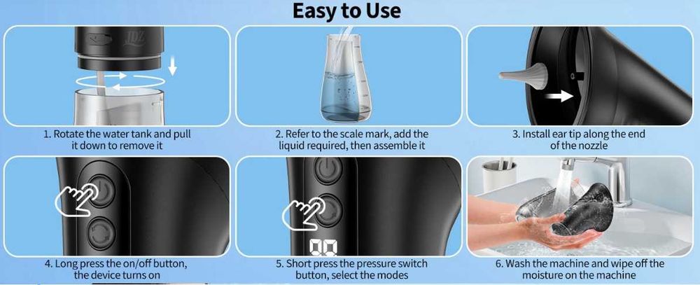 Комплект/уред за премахване/почистване на ушна кал-ушна хигиена - НОВ