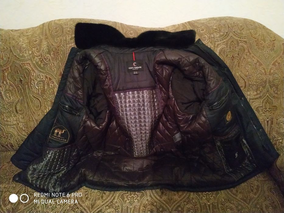 Пуховик мужской черный