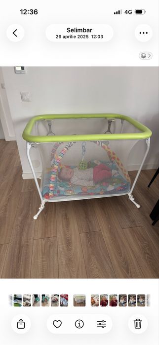 Tarc de joaca de marimea unui patut