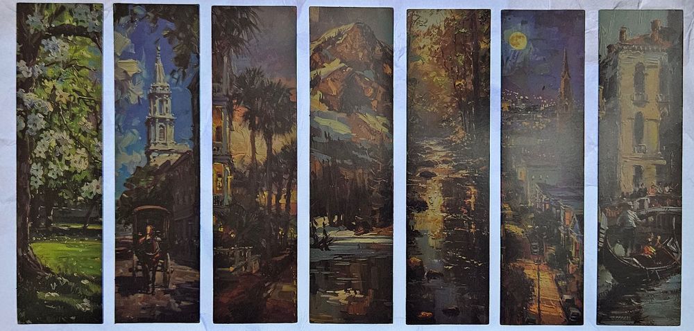 Книгоразделители с пейзажи