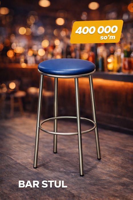 Nerjaveyka bar stul – yangi (400 000 so‘mdan 700 000 so‘mgacha)