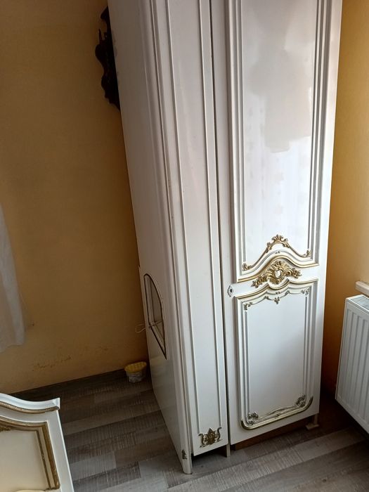 dormitor venețian cu arcadă alb lucios  , BONUS UN DULAP ÎN 6 UȘI