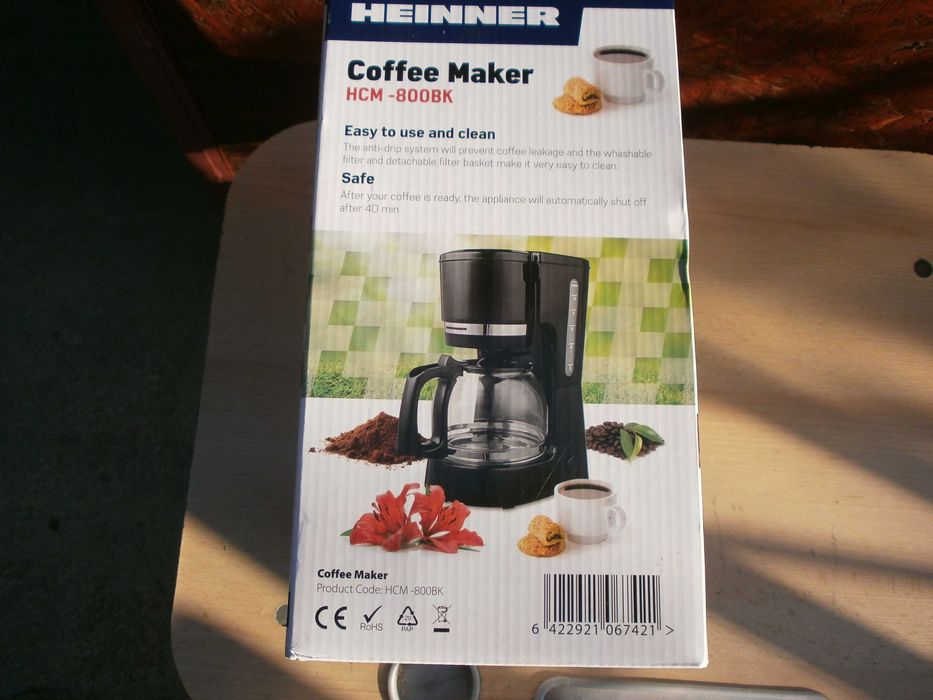 cafetiera heinner hcm 800bk noua, sigilata