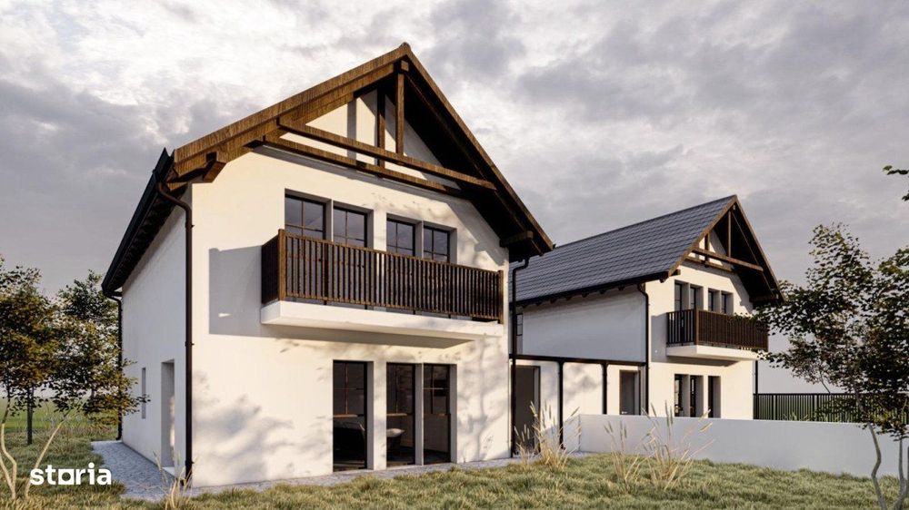 Duplex semifinisat de vanzare , 120 mp , 385 teren, garaj! Gilau
