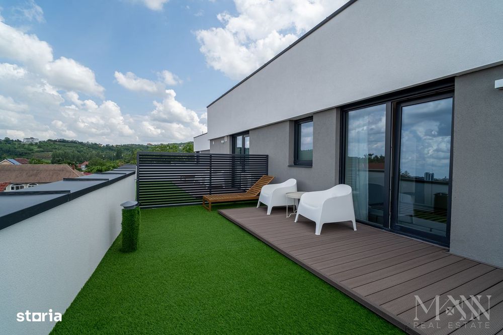 Apartament 2 camere + terasa 44 mp de închiriat | Bloc Verde, Clujului
