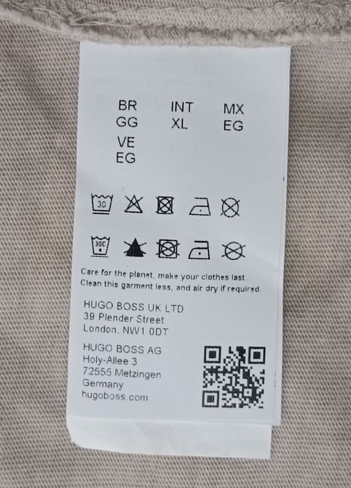 Hugo Boss Te Dye Shirt оригинална тениска XL Бос памучна фланелка