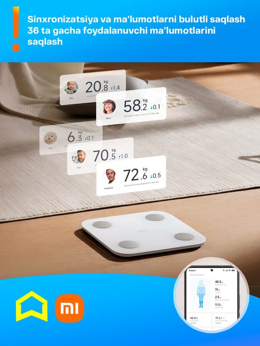 Умные напольные весы Xiaomi Mi Body Composition Scale S400