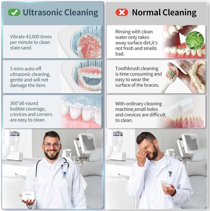 Aparat Ultrasunete Aocktobar Curatare Proteze Aparat Dentar 200ml