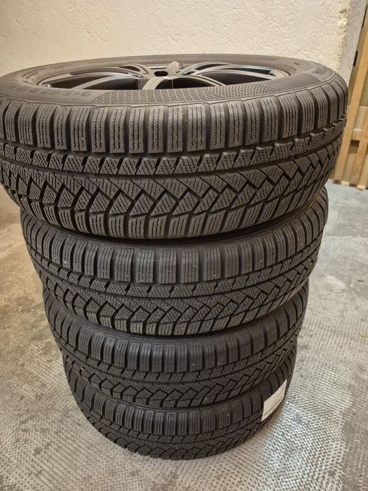 Jante originale Mercedes GLB GLA GLC 5•112+anvelope iarnă 215/60R18 MS