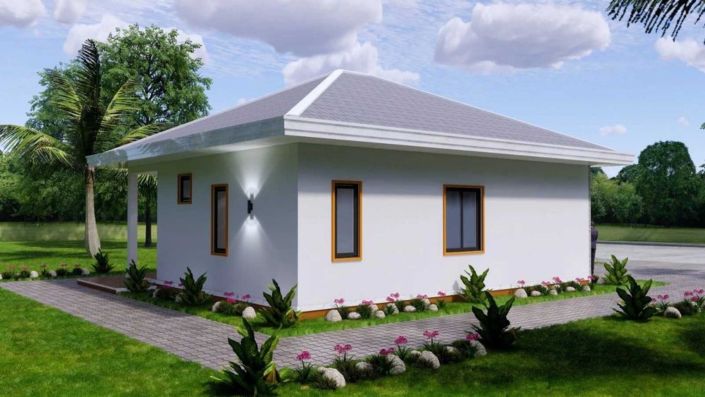 НА ИЗПЛАЩАНЕ - Луксозна сглобяема къща с 3 спални, 88 кв. м